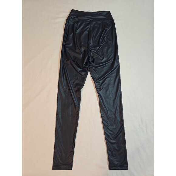 OFFLINE By Aerie Real Good Faux Leather High Rise Legging Navy Size M  New - Picture 3 of 16